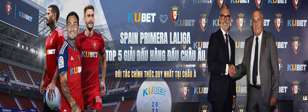Kubet tài trợ Osasuna tại Laliga